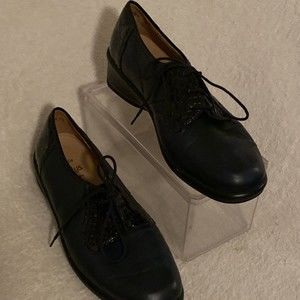 Solidus Hedda Slip On Loafers Womens Size 5J Medium Black Leather Patent…